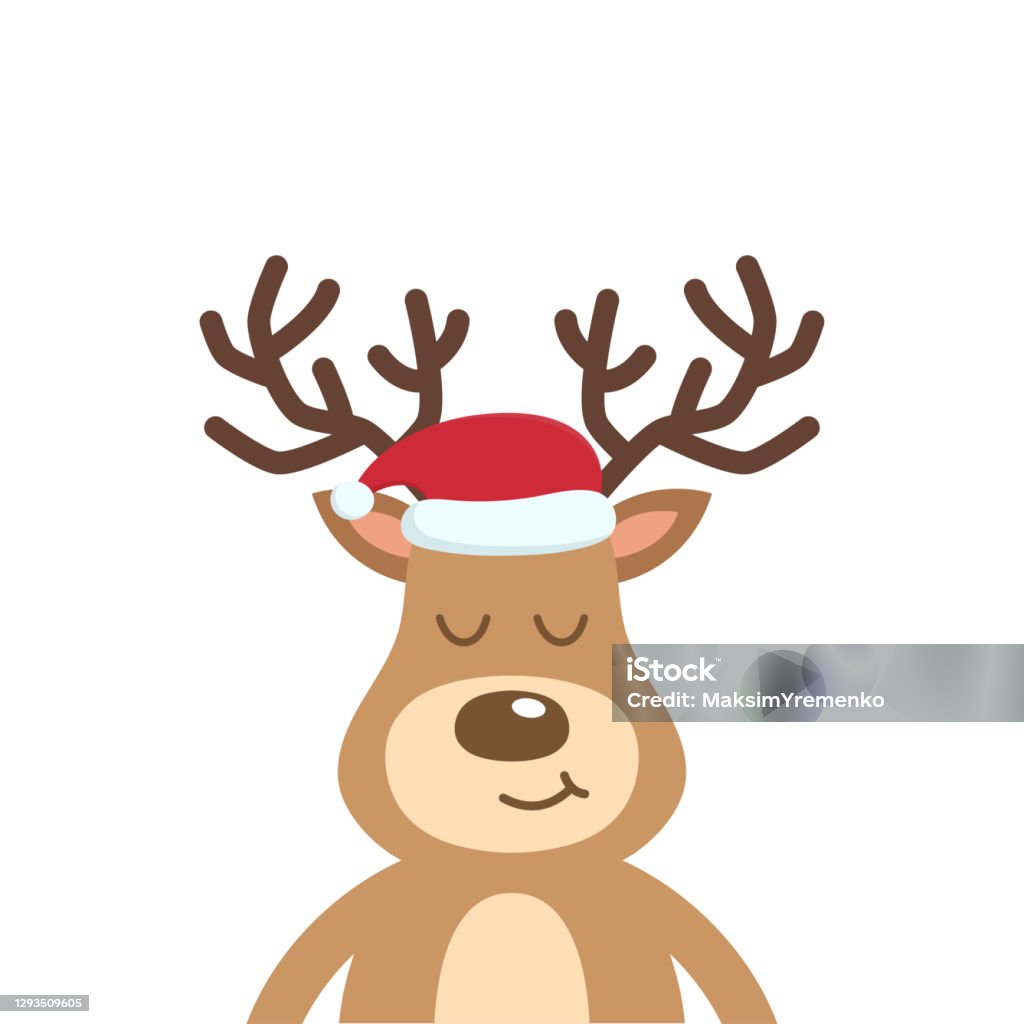 Ilustración de Reno Lindo Dibujos Animados De Cerca Con Sombrero De Santa Aislado Sobre Fondo Blanco y más Vectores Libres de Derechos de Reno navideño - iStock Ilustración de Reno Lindo Dibujos Animados De Cerca Con Sombrero De Santa Aislado Sobre Fondo Blanco y más Vectores Libres de Derechos de Reno navideño - iStock