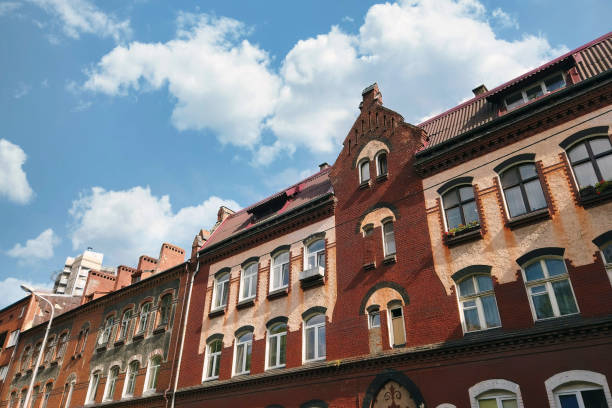 istock Old german residential building in Kaliningrad 1293520517