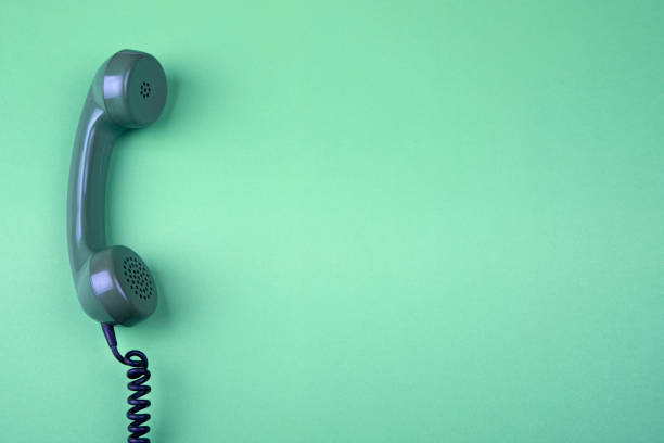 istock Old rotary telephone handset 1293521423