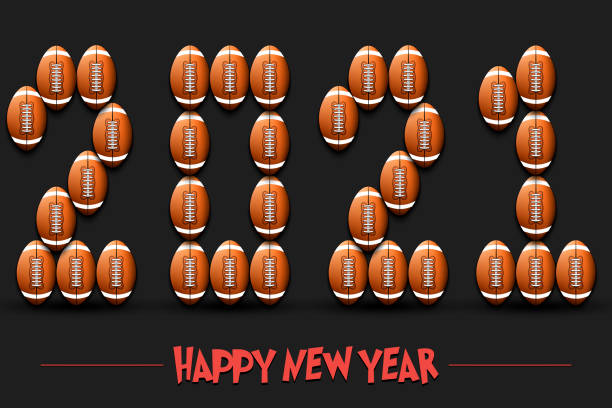 istock Happy New Year. 2021 made from football balls 1293523188