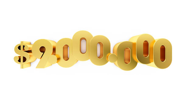 istock 3D render of a golden nine million ( 9000000 )  dollars. 9m dollars, 9m $ 1293527866