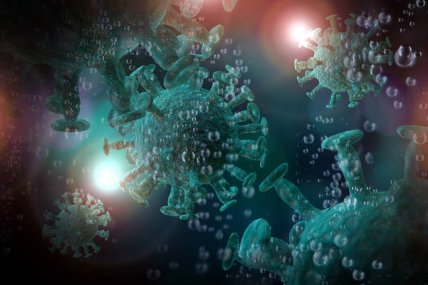 istock Closeup Coronavirus Cells 3D Illustration 1293531177