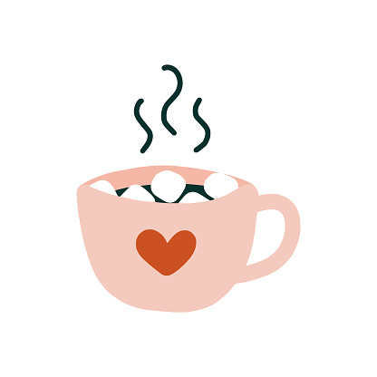 Hot Cocoa Chocolate Marshmallows Drinks With Love In Mug Freehand Drawing Doodle Style Happy Valentines Day Decoration Elements Illustration Comfort Cozy Warm Relaxation Romance Hygge Greeting Card Stock Illustration - Download Image Hot Cocoa Chocolate Marshmallows Drinks With Love In Mug Freehand Drawing Doodle Style Happy Valentines Day Decoration Elements Illustration Comfort Cozy Warm Relaxation Romance Hygge Greeting Card Stock Illustration - Download Image