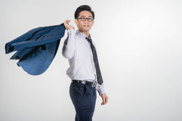 asian chinese businessman studio shoot white background cut out