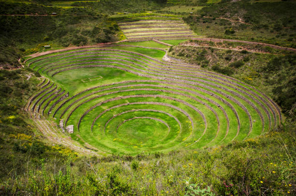 istock Magnificent archeological Inca complex of Moray, Cusco, Peru 1293542055