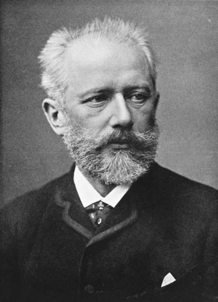 Tchaikovsky Portrait of the famed Russian composer Pyotr Ilyich Tchaikovsky. eastern european descent photos stock pictures, royalty-free photos & images