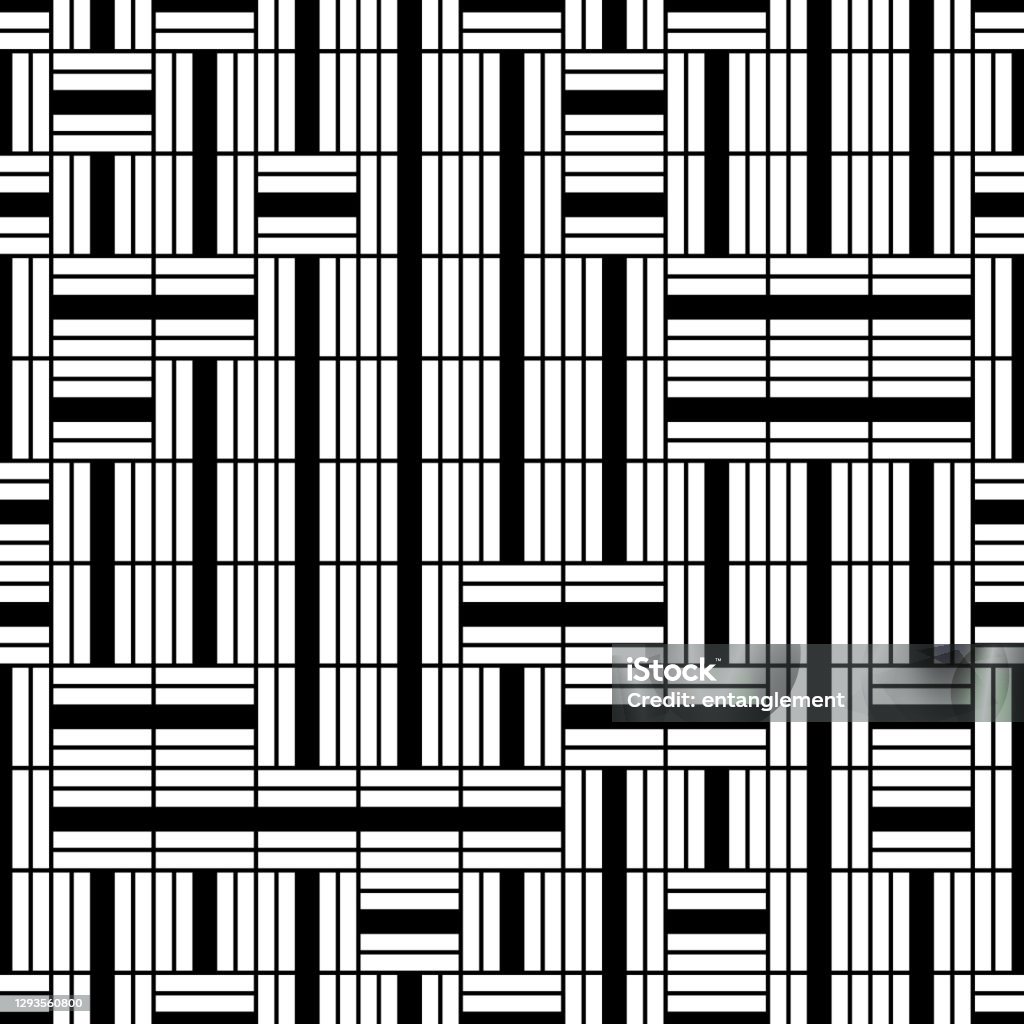 Horizontal S Pattern Seamless Pattern With Horizontal And Vertical Black Segments Stock ...