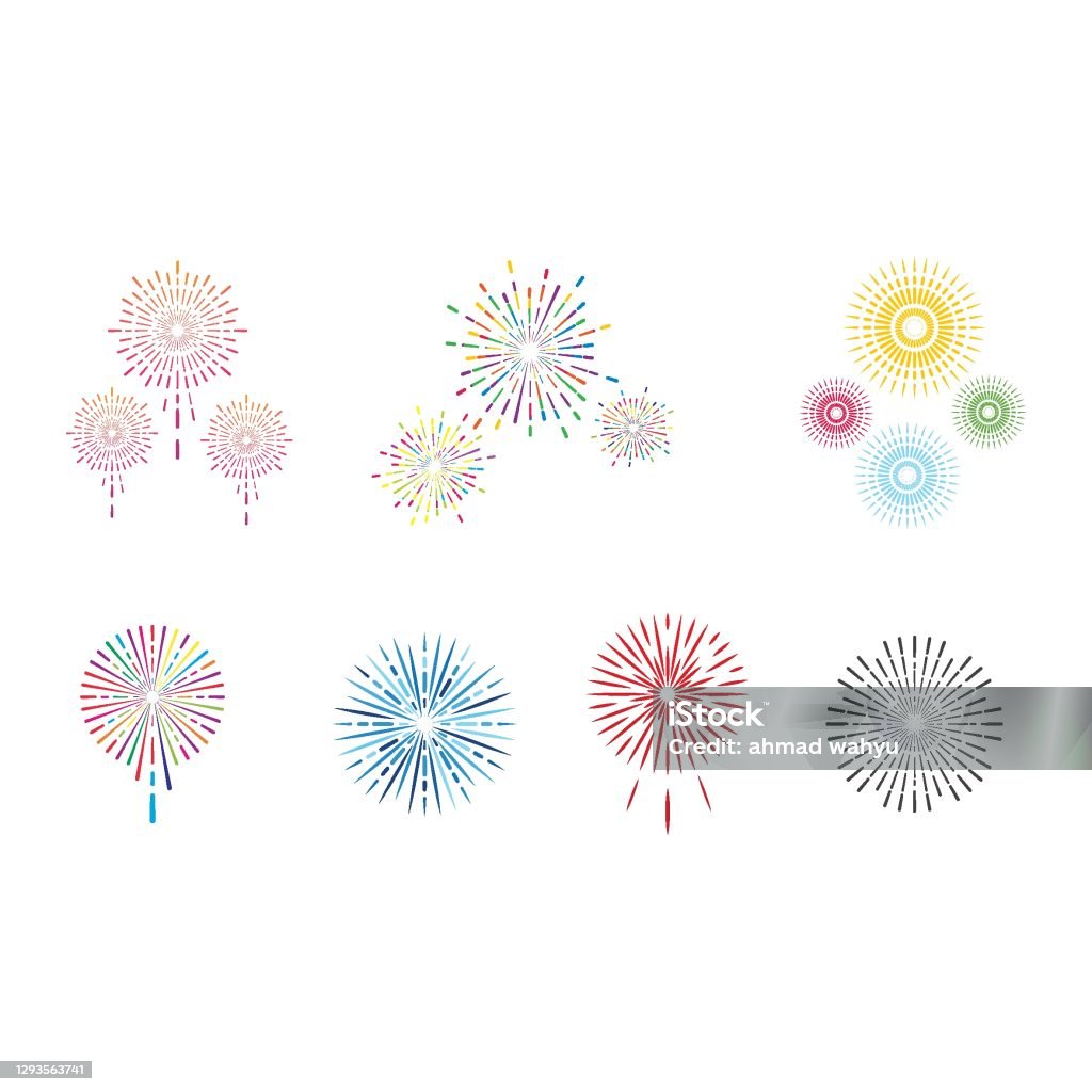 Firework Design Stock Firework Stock Illustration - Download Image Now - Abstract ...