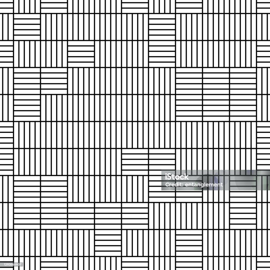 Horizontal S Pattern Seamless Pattern With Horizontal And Vertical Black Segments Stock ...