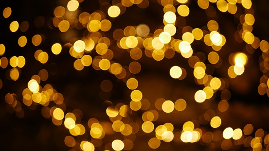 a very beautiful yellow light sparkle