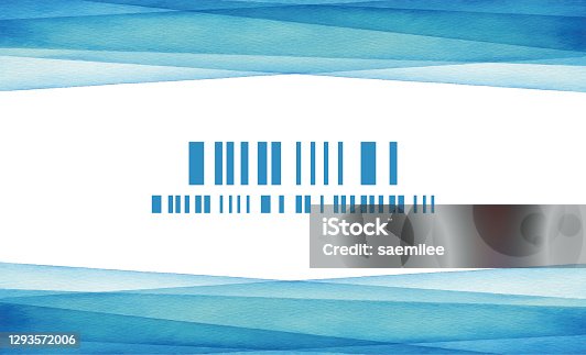 istock Watercolor Blue Geometric Template Background 1293572006