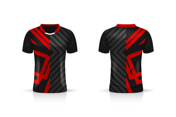 istock Specification Soccer Sport , Esport Gaming T Shirt Jersey template. mock up uniform . Vector Illustration design 1293574327