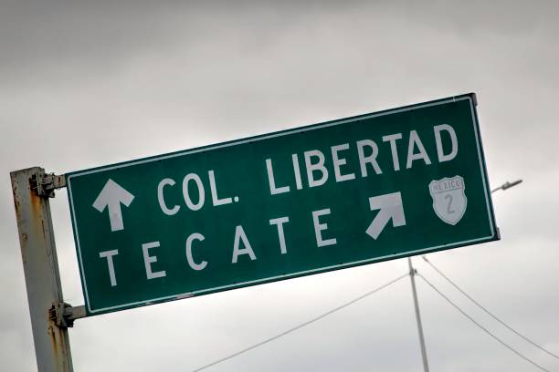 istock Road Signage in Tijuana Mexico 1293585348