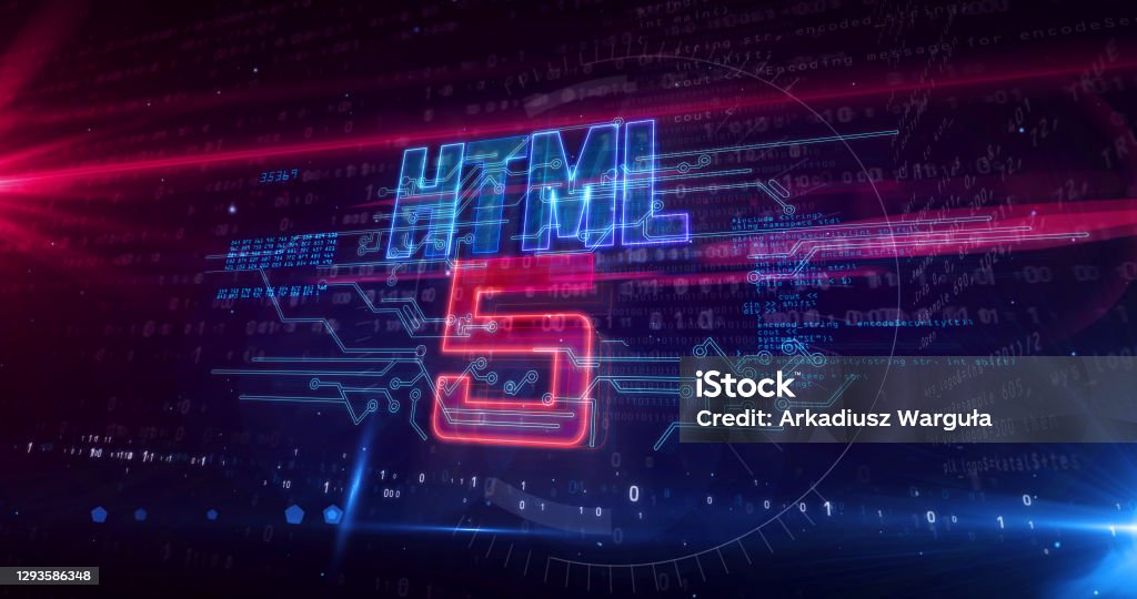 Html5 3d Rendering Html5 Symbol Abstract Concept 3d Illustration Stock Photo - Download ...