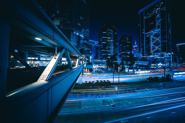 istock Perspective view of a modern closed bridge 1293587333