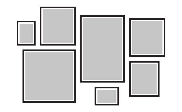 istock Vector frame for photos, pictures, photo collage, photo puzzle 1293589535