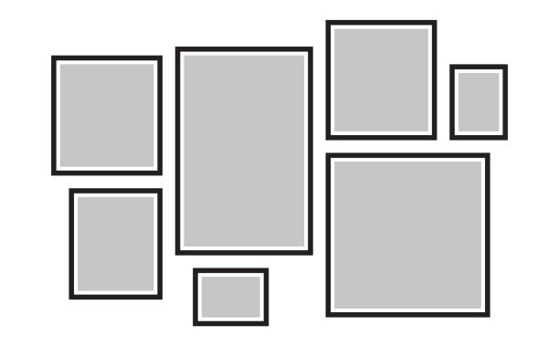 istock Vector frame for photos, pictures, photo collage, photo puzzle 1293589536