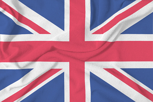 cotton fabric flag of the united kingdom illustrating nationalism