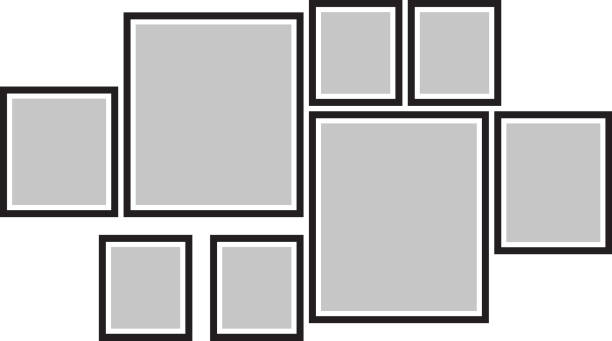 istock Vector frame for photos, pictures, photo collage, photo puzzle 1293609960
