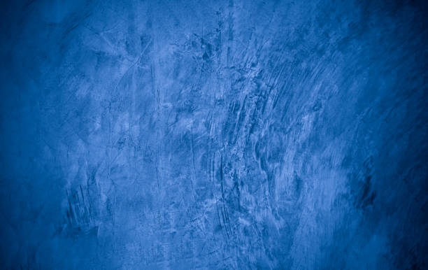 istock Old wall pattern texture cement blue dark abstract  blue color design are light with black gradient background. 1293610264