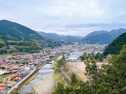 The Japanese countryside. This is a scene from the town of Tsuwano, Shimane Prefecture.