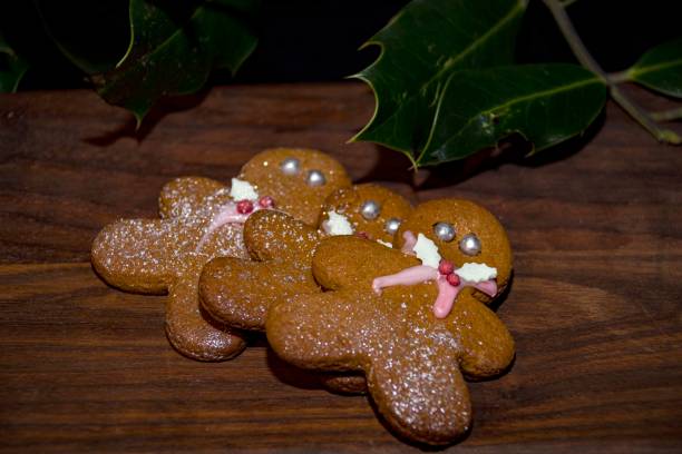 istock christmas  vintage setting  freshly  baked  gingerbread with fine bone china  cup 1293619594