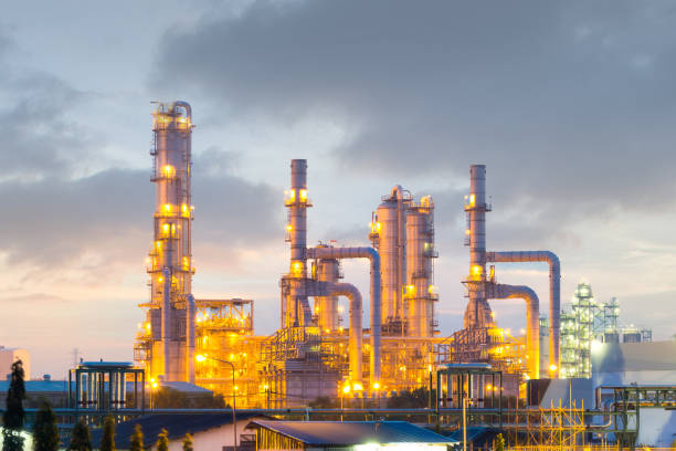 istock Industrial plant with sky background. 1293620120