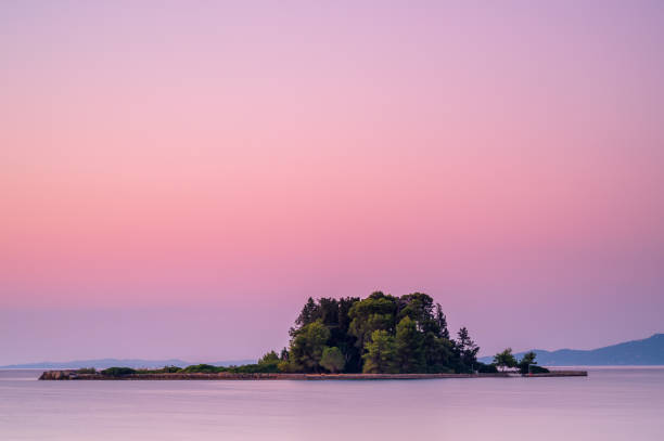 Mouse Island, Corfu, Greece, at sunrise