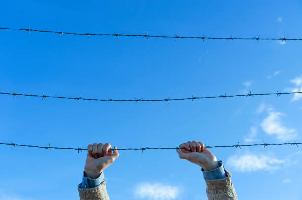 istock Behind the barrier, pandemi, covid-19, coronavirus, prisoner 1293623526