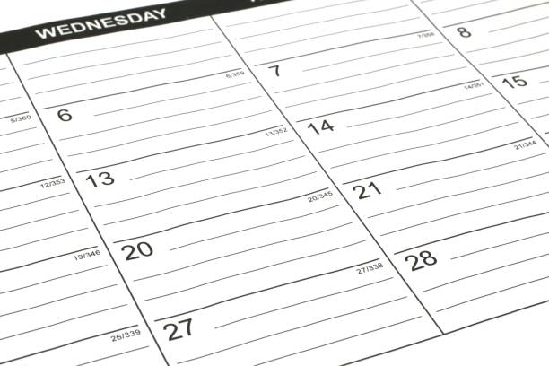 istock Close up image of a calendar 1293631262