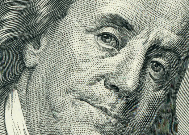 portret benjamina franklina - benjamin franklin history american culture portrait zdjęcia i obrazy z banku zdjęć