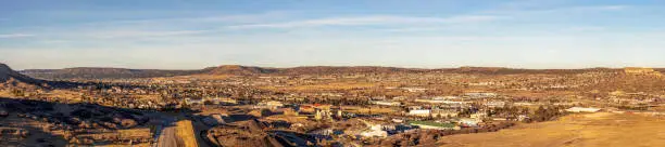 Colorado Living. City of Parker, Colorado - Residential Winter Panorama.