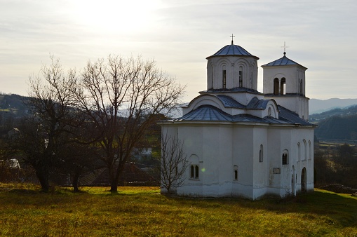 great old white orthodox church