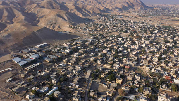 istock Aerial view over Jericho City in palestine territory 1293641381