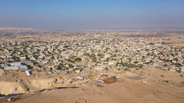 istock Aerial view over Jericho City in palestine territory 1293641995