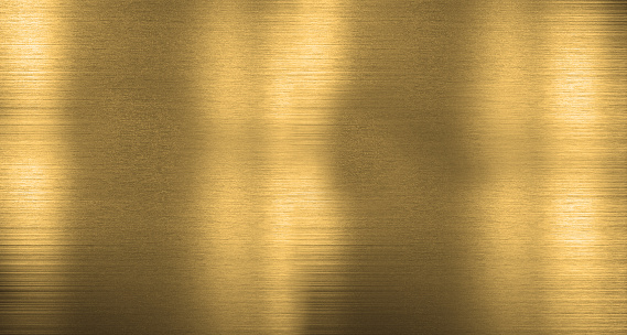 Brushed gold metal plate