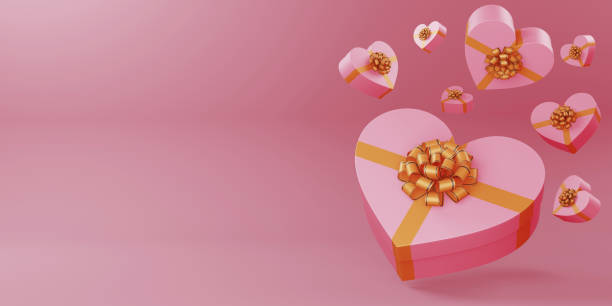 istock Valentine concept background, Love card, 3d rendering. 1293647527