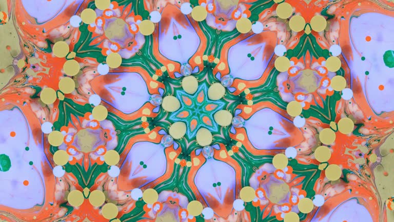 Floral Pattern in Kaleidoscope