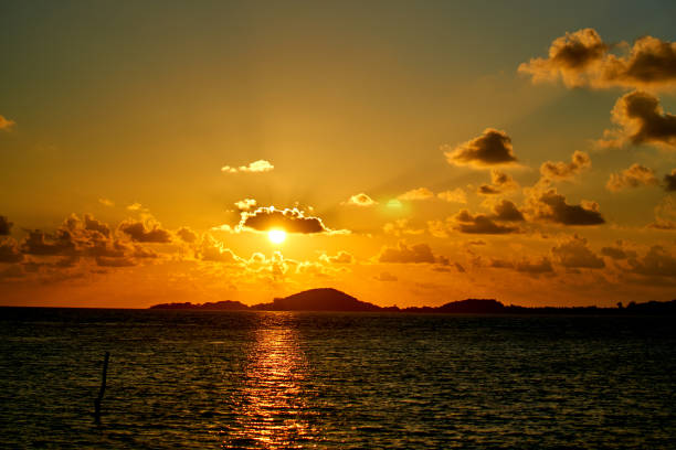 istock Sunrise at a tropical beach in Thailand 1293652275