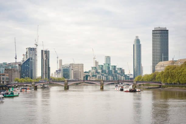 istock View upstream from Westminster Bridge to Lambeth Bridge with St Georges Wharf Tower, or Vauxhall Tower, residential skyscraper. London, UK. 1293654580