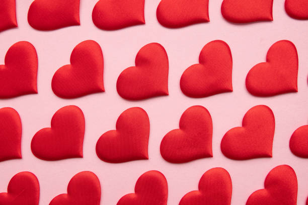 istock Valentines day red heart . Holidays card with copy space. 1293656652