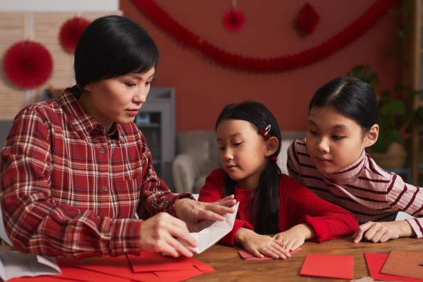 istock Creative Asian Woman And Daughters 1293658478