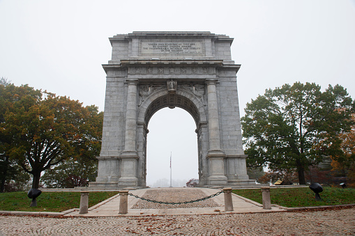 National Memorial Arch at Valley Forge National Historic Park, Pennsylvania, USA