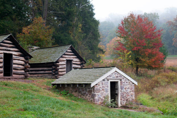 istock Huts at Washington Headquarter in Valley Forge National Historic Park 1293665619