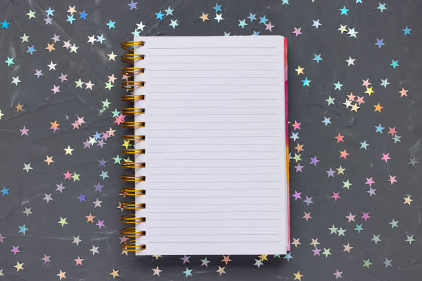 Empty To Do List on Christmas festive background