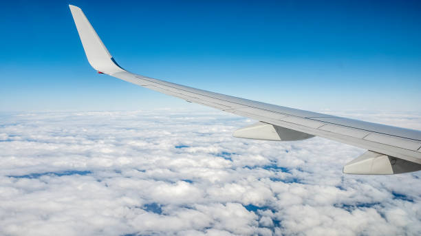 istock Flying above the sea of clouds 1293679552