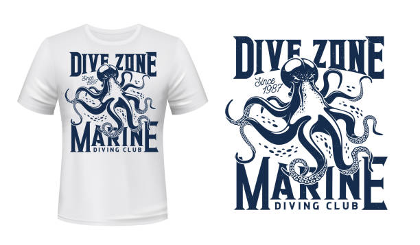 Deep Sea Octopus Scuba Diver Diving T-Shirt Deep Sea Octopus Scuba Diver Diving T-Shirt
