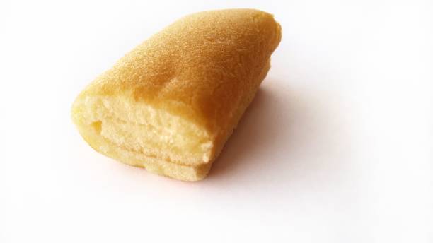 istock Vanilla flavoured cake roll filled with cream. 1293691939
