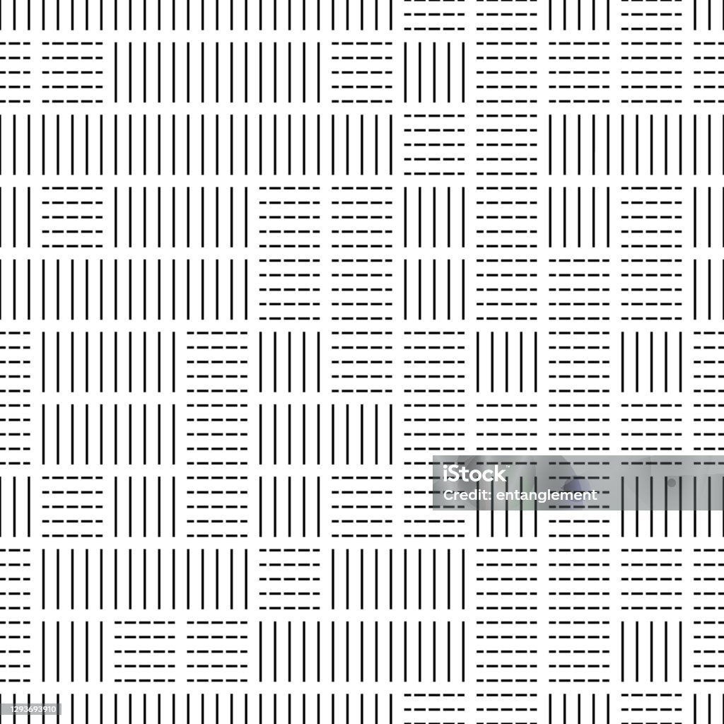 Horizontal S Pattern Seamless Pattern With Horizontal And Vertical Black Segments Stock ...