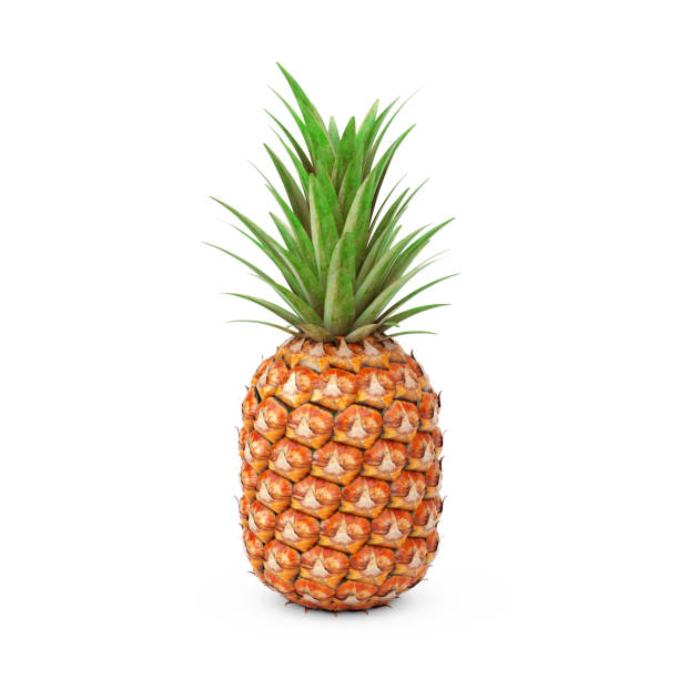 istock Fresh Ripe Tropical Healthy Nutrition Pineapple Fruit. 3d Rendering 1293699880